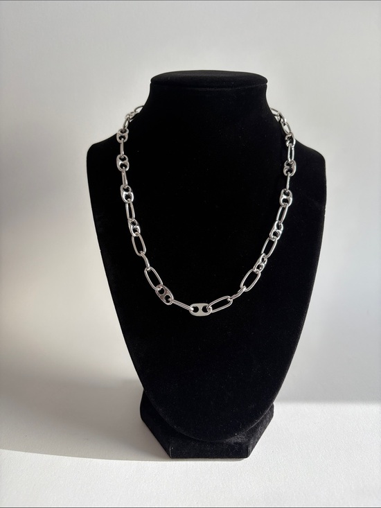 Jewelry - Silver Link Chain Necklace Polished Women Jewelry